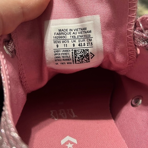 Converse Chuck Taylor All Star Rosie Pink Completely Covered Glitter Low Shoes - Picture 11 of 11